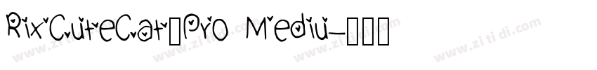 RixCuteCat_Pro Mediu字体转换